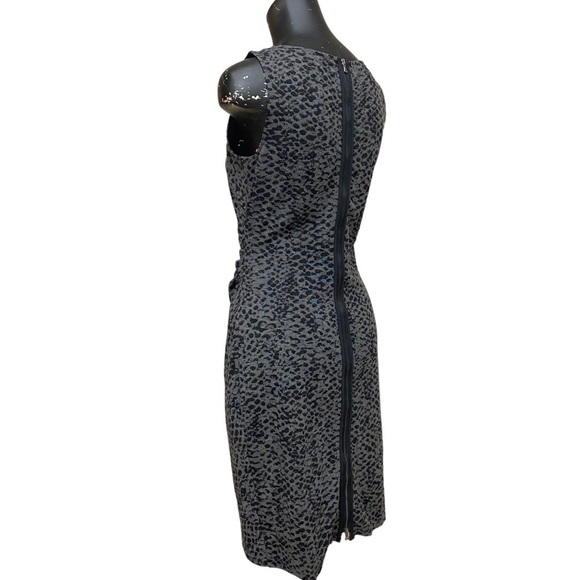 Kenneth Cole Snake Print Body-Con Dress Gray Black Size 4 - Picture 4 of 7